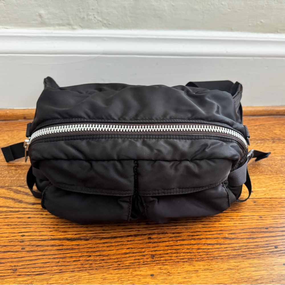 XXL Porter Yoshida Tanker Waist Bag - Black Pack Crossbody Sling - Picture 4 of 13